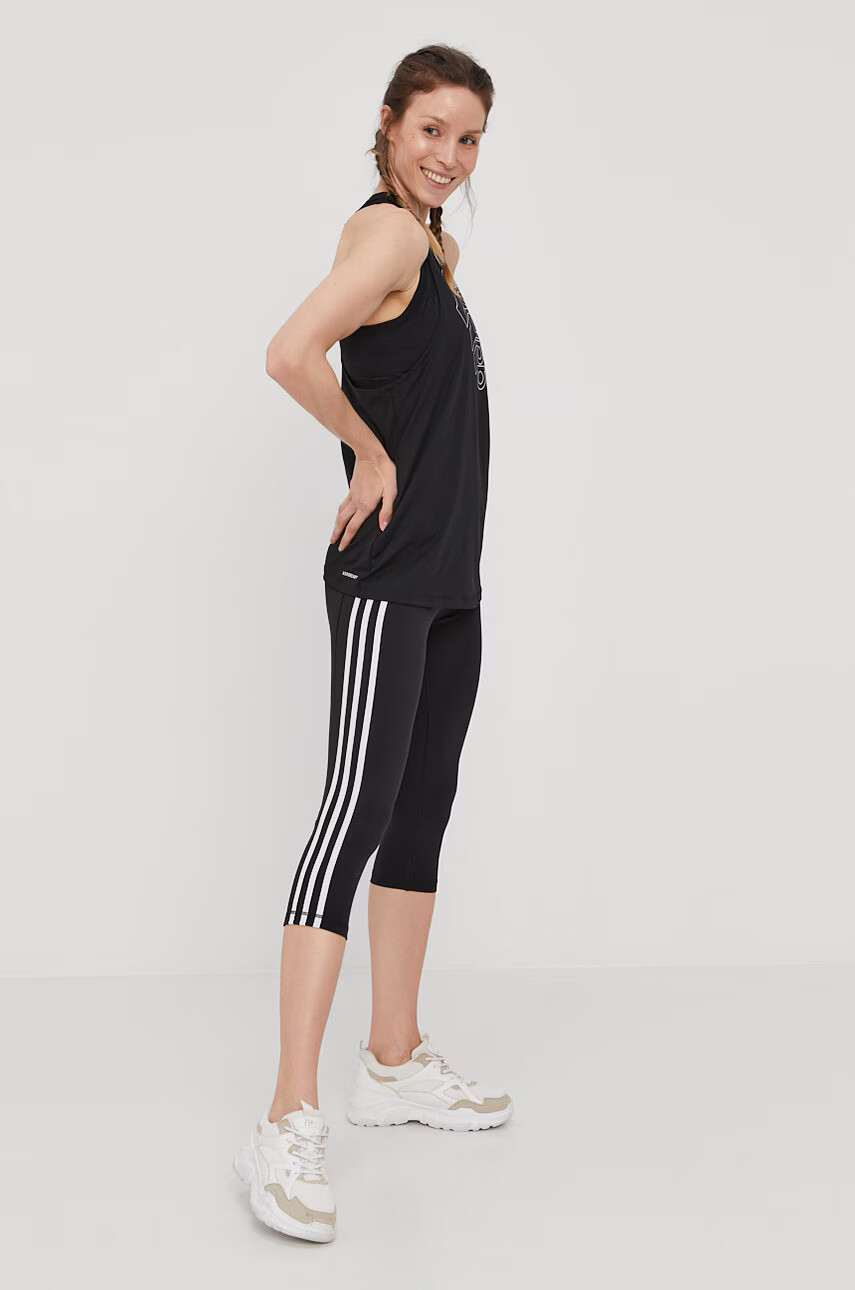 adidas Performance Клин FJ7186 дамски в черно с апликация - Pepit.bg