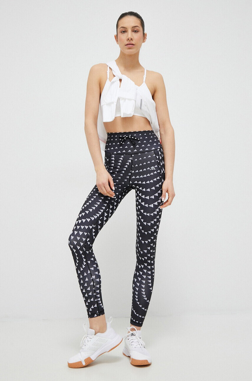 adidas Performance Клин за бягане Brand Love в черно с десен - Pepit.bg
