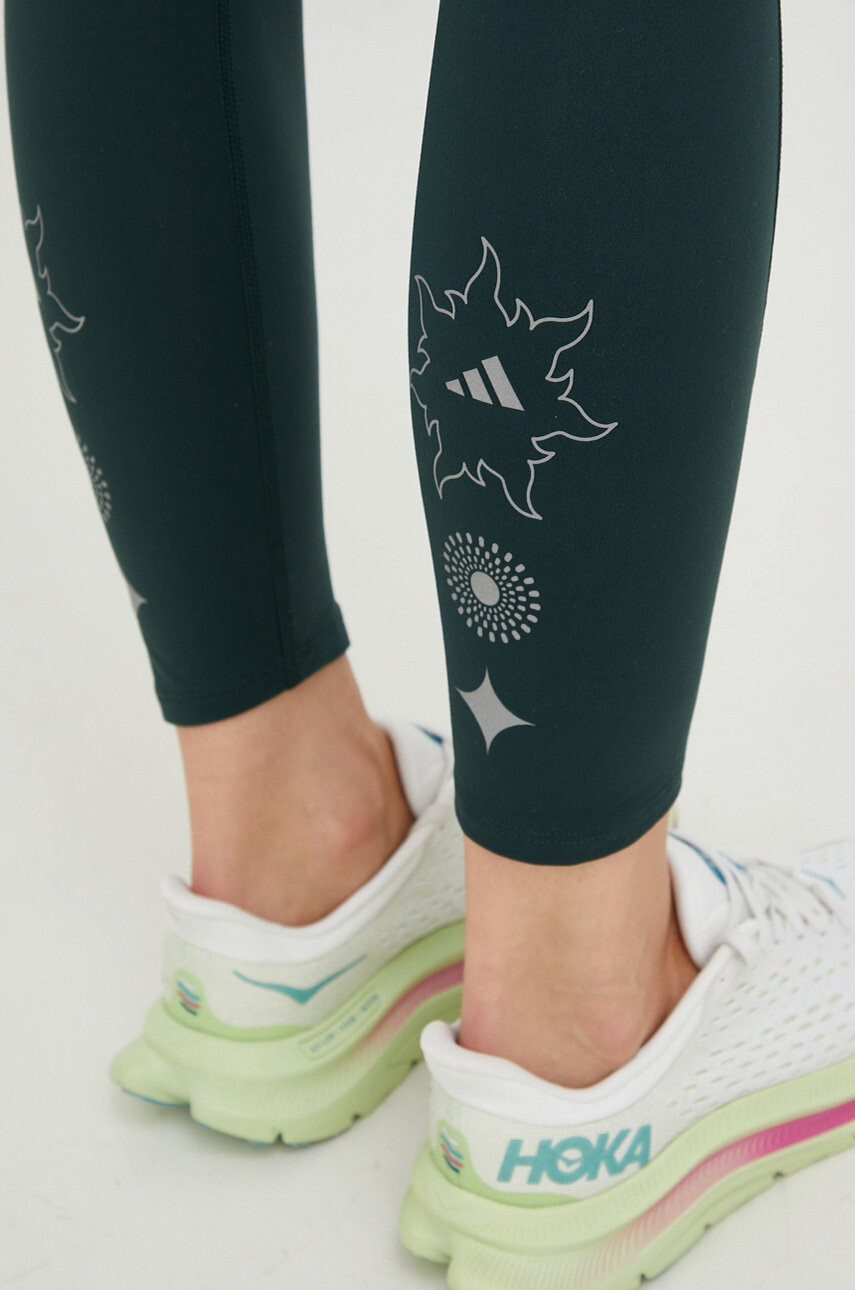 adidas Performance Клин за бягане Run Icons в зелено с принт - Pepit.bg