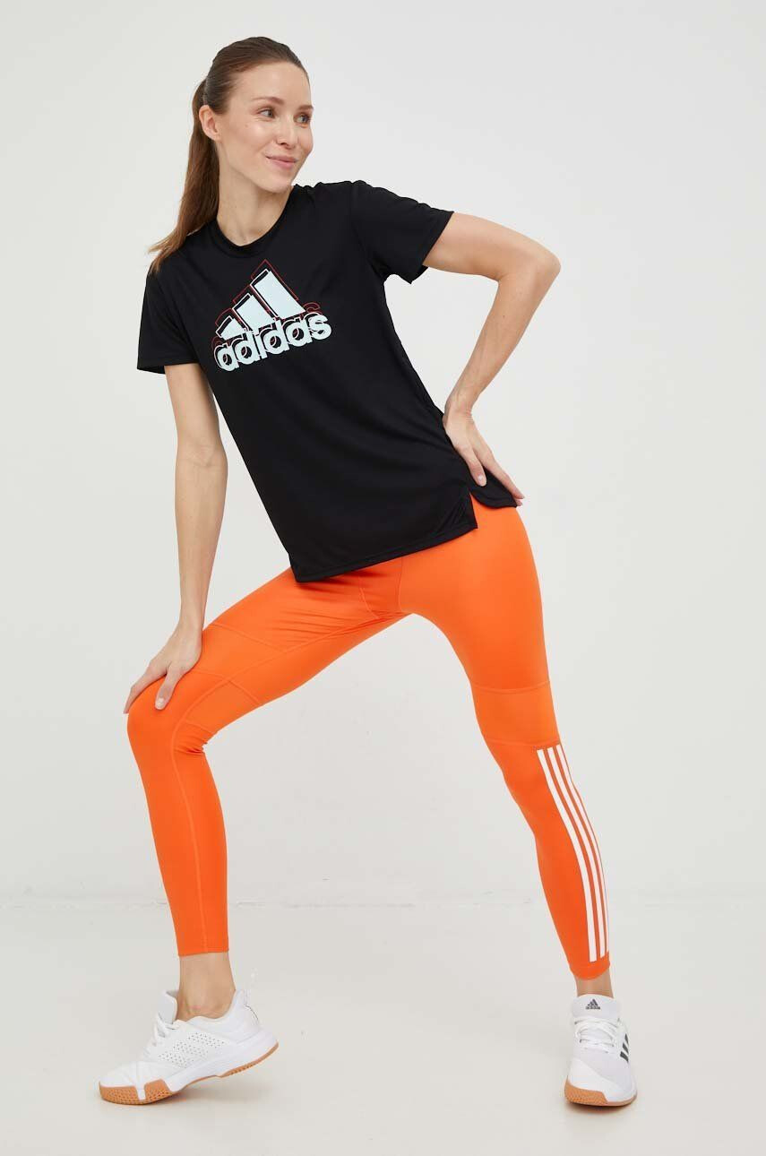 adidas Performance Клин за трениране Hyperglam в оранжево с принт - Pepit.bg