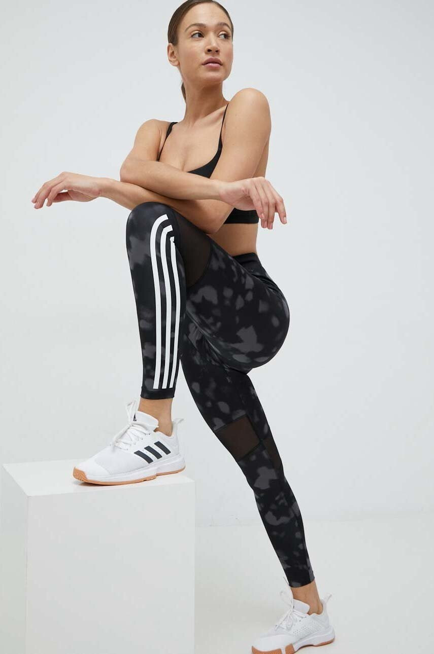 adidas Performance Клин за трениране Hyperglam в черно с десен - Pepit.bg