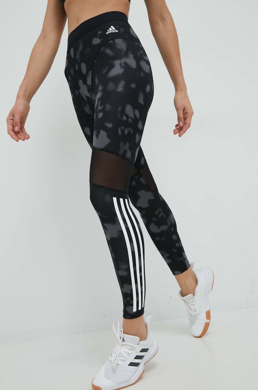 adidas Performance Клин за трениране Hyperglam в черно с десен - Pepit.bg