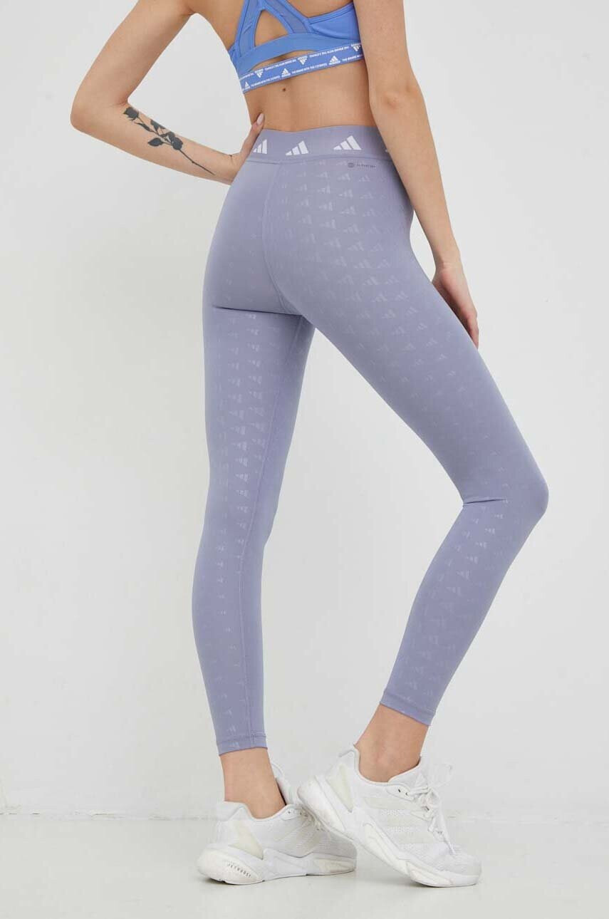 adidas Performance Клин за трениране Techfit Brand Love В лилаво с десен - Pepit.bg