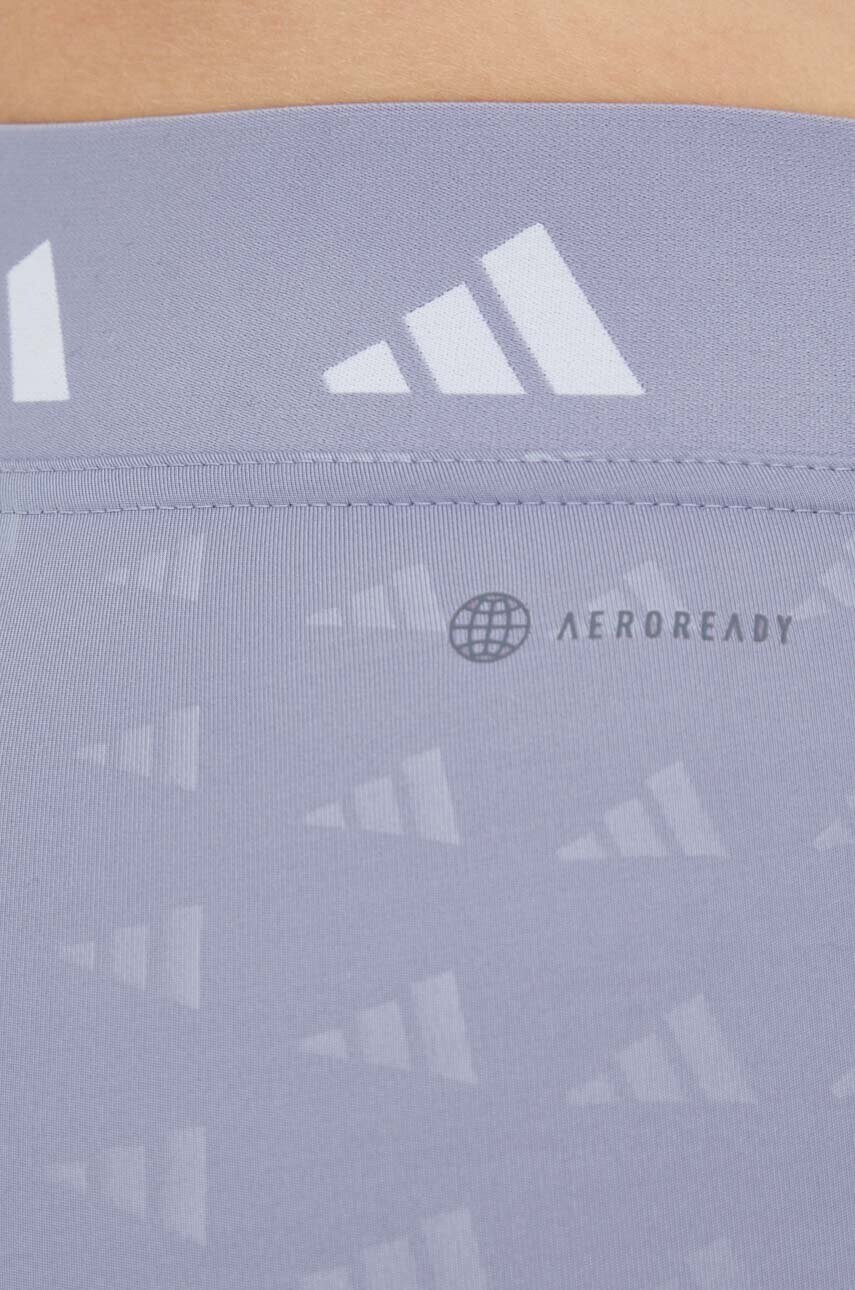 adidas Performance Клин за трениране Techfit Brand Love В лилаво с десен - Pepit.bg