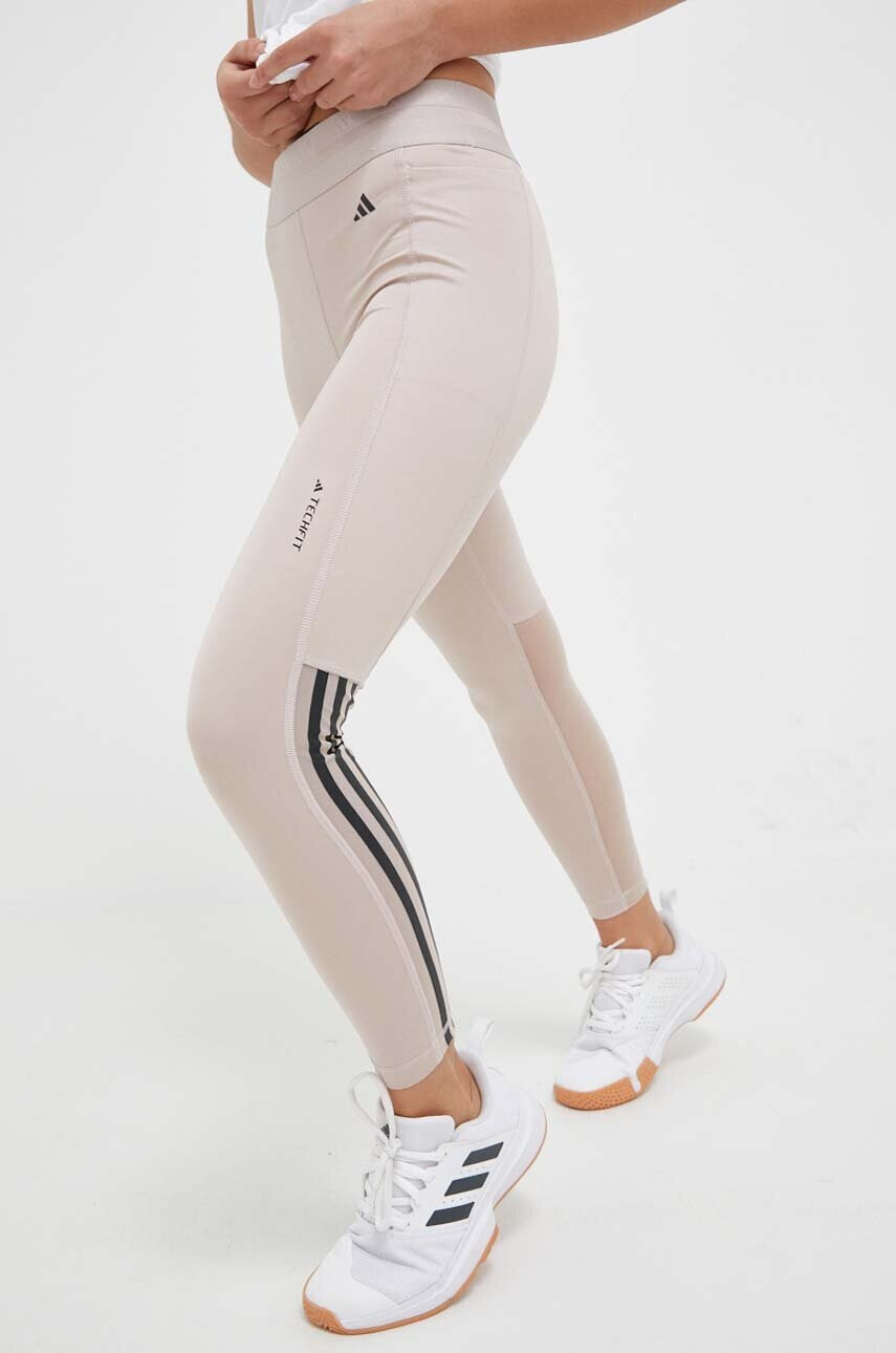 adidas Performance Клин за трениране Techfit Hyperglam в бежово с принт - Pepit.bg