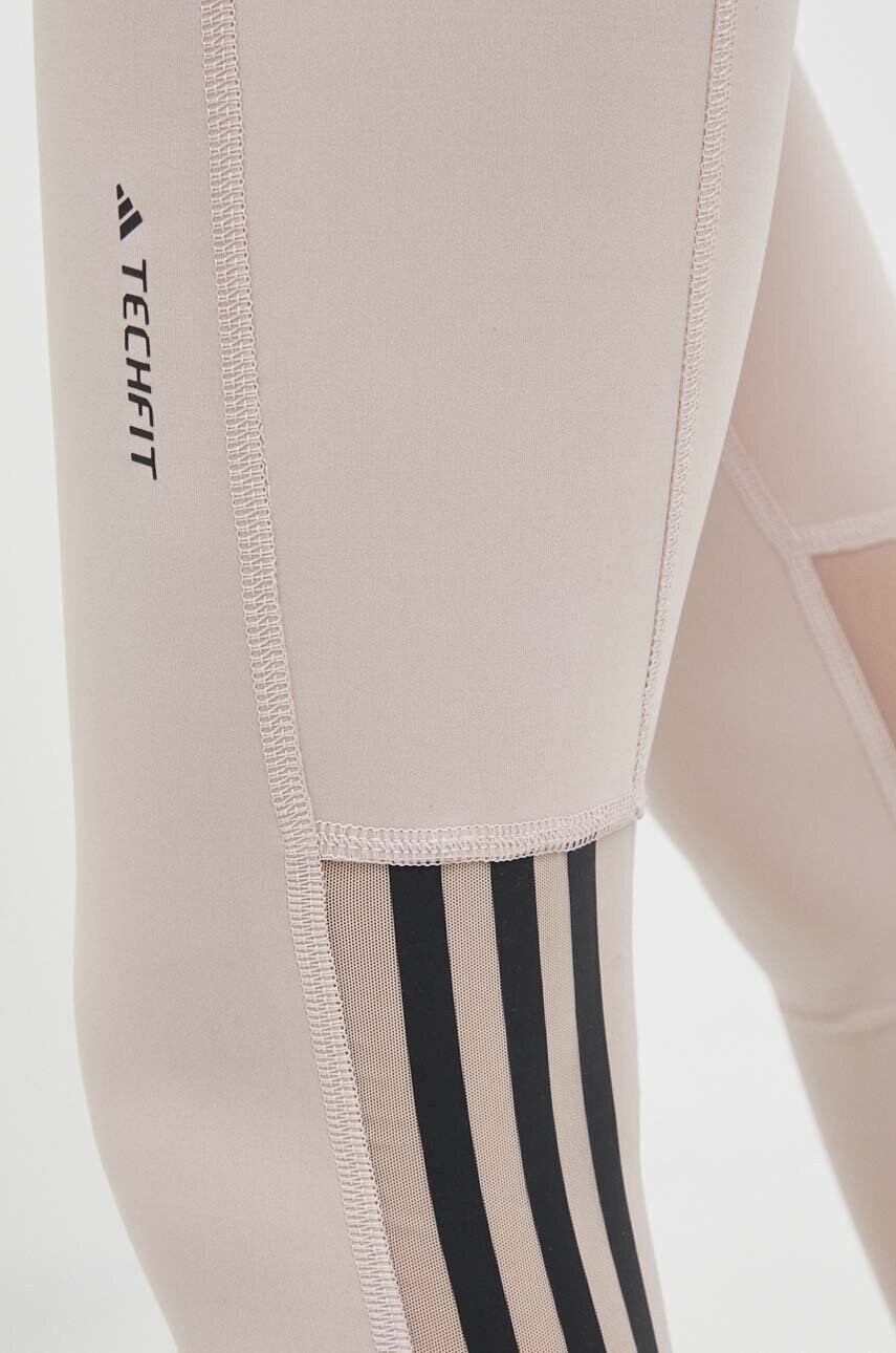 adidas Performance Клин за трениране Techfit Hyperglam в бежово с принт - Pepit.bg