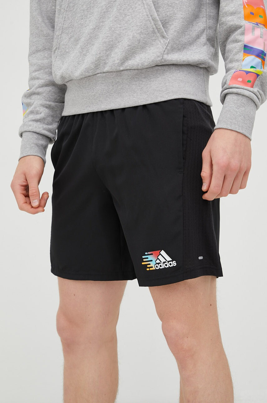 adidas Performance Къс панталон за бягане Signature в черно - Pepit.bg