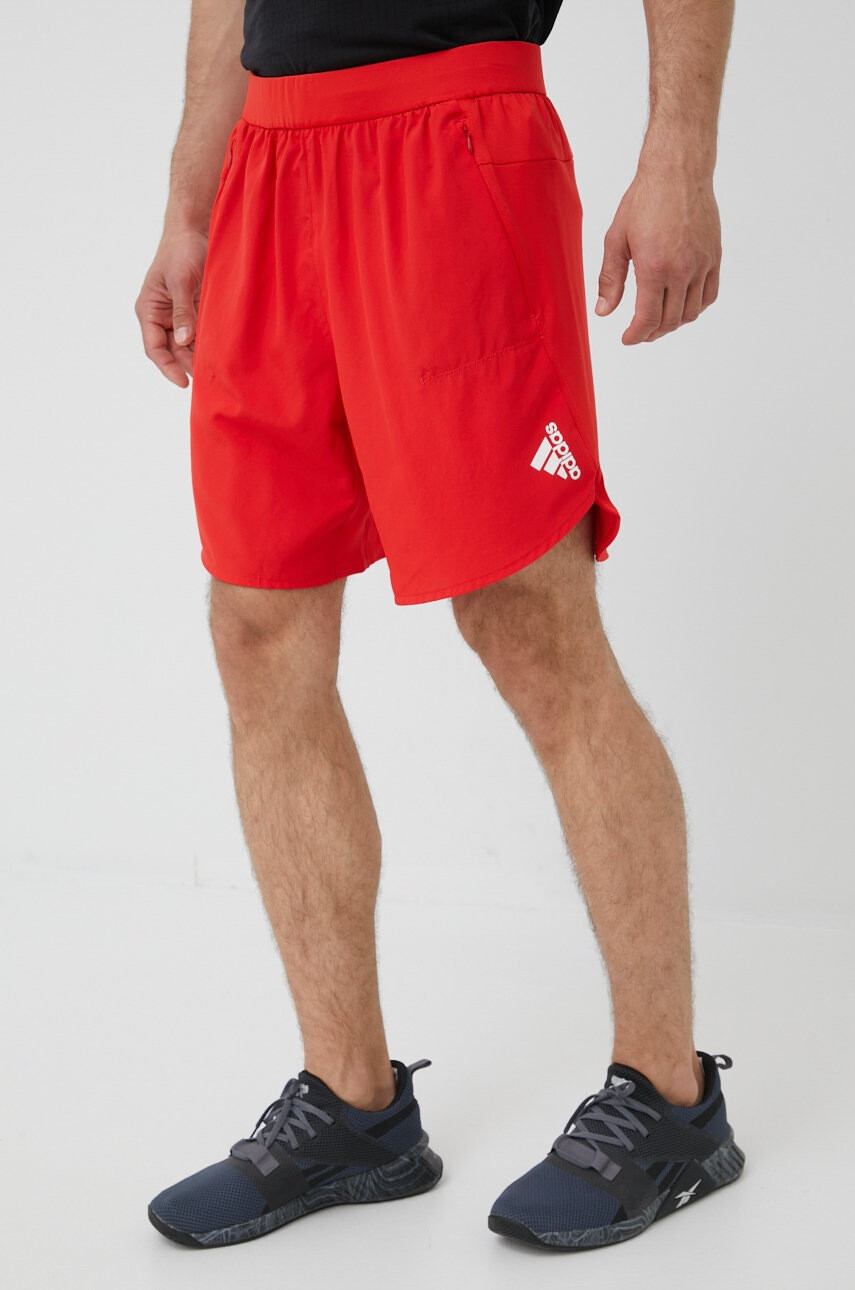 adidas Performance Къс панталон за трениране Designed For Training HC4242 в червено - Pepit.bg