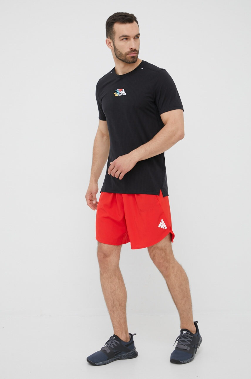 adidas Performance Къс панталон за трениране Designed For Training HC4242 в червено - Pepit.bg
