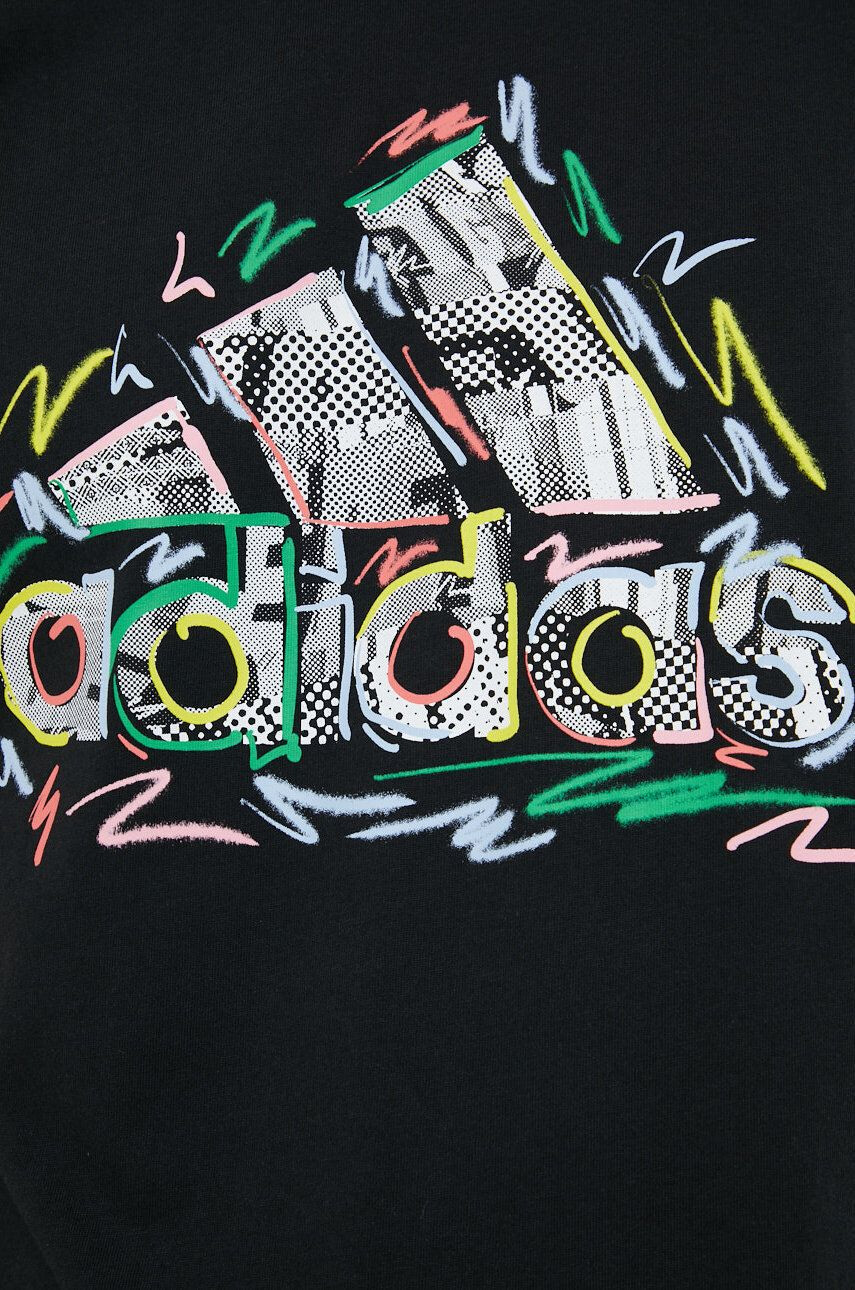 adidas Performance Памучна тениска Pride в черно с принт - Pepit.bg