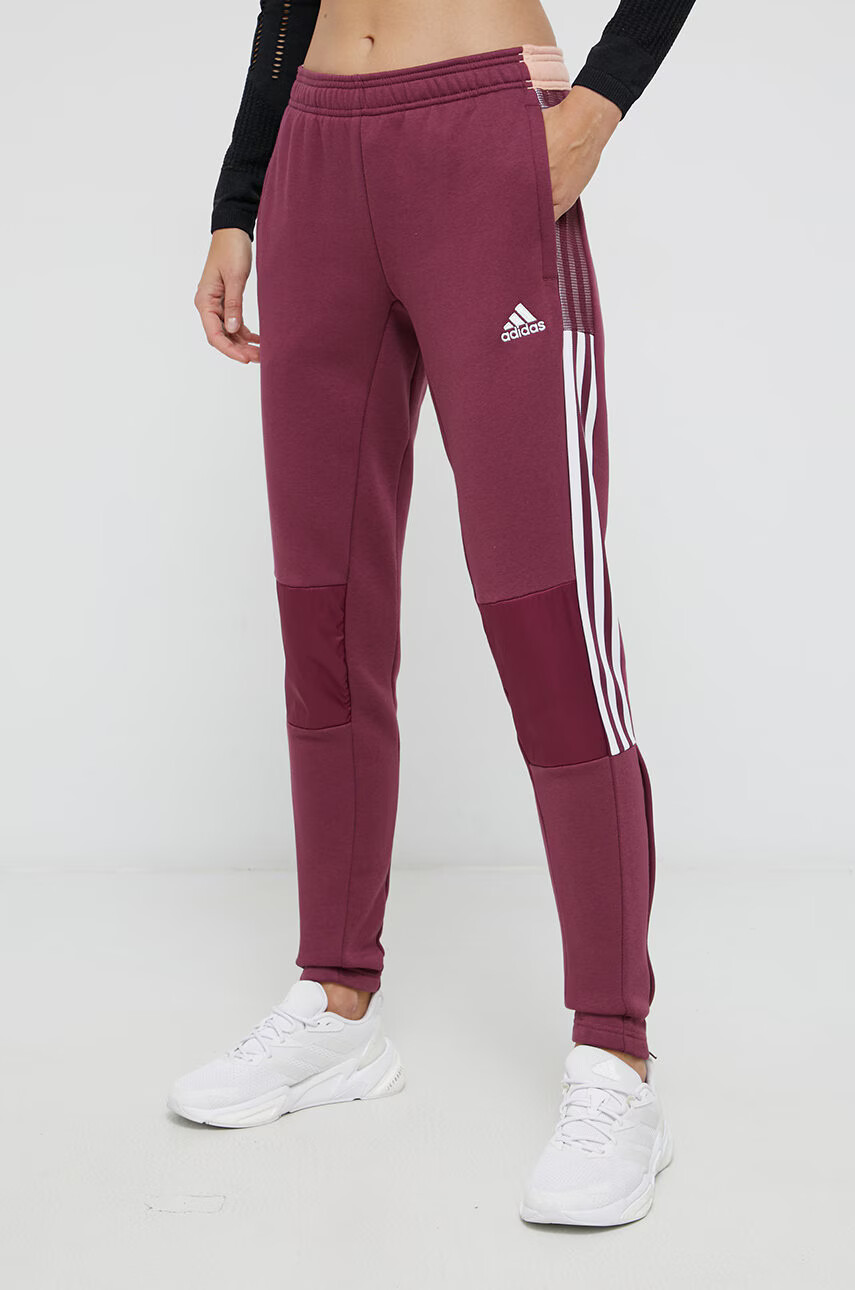 adidas Performance Панталон дамски в лилаво с десен - Pepit.bg