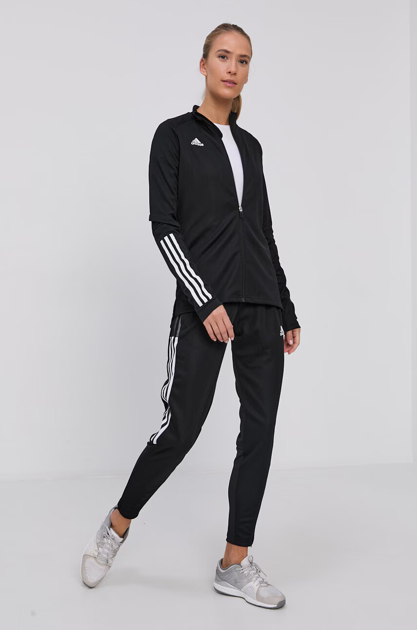 adidas Performance Панталон GQ1241 дамски в черно с апликация - Pepit.bg