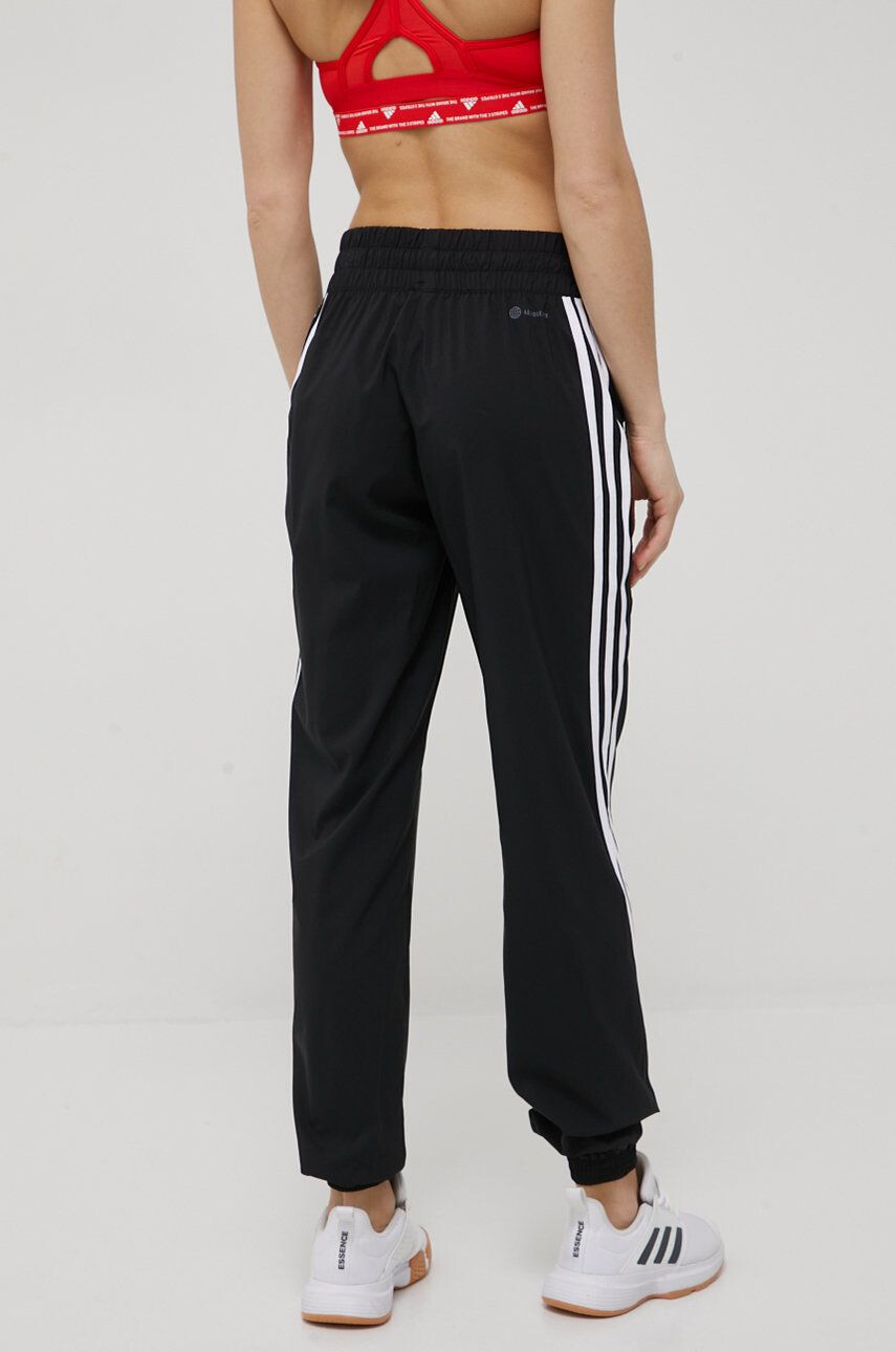 adidas Performance Панталони H59081 дамско в черно с кройка тип jogger с висока талия - Pepit.bg