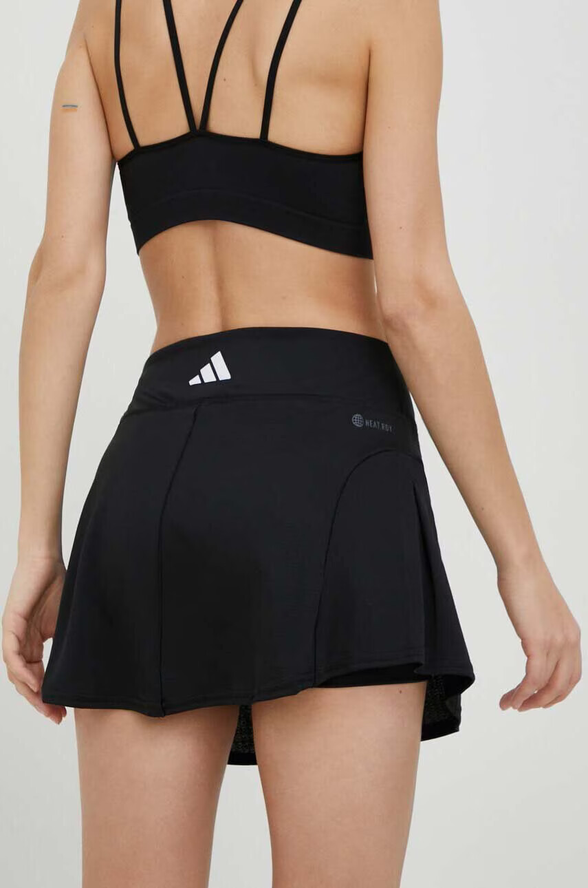 adidas Performance Пола в черно къс модел разкроен модел - Pepit.bg