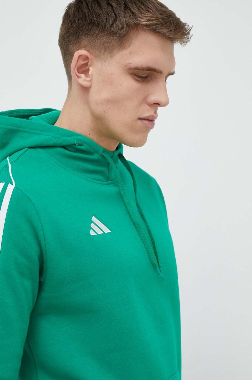 adidas Performance Спортен суичър Tiro 23 в зелено с качулка с апликация - Pepit.bg