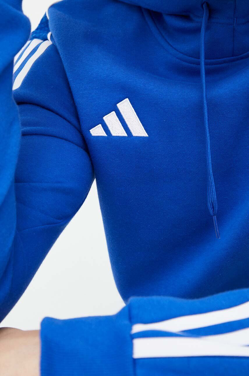 adidas Performance Спортен суичър Tiro 23 в синьо с качулка с апликация - Pepit.bg