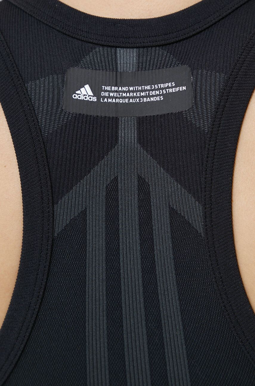 adidas Performance Спортен сутиен GL3472 в черно с десен - Pepit.bg