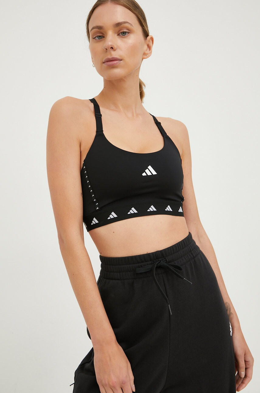 adidas Performance Спортен сутиен Aeri в черно - Pepit.bg