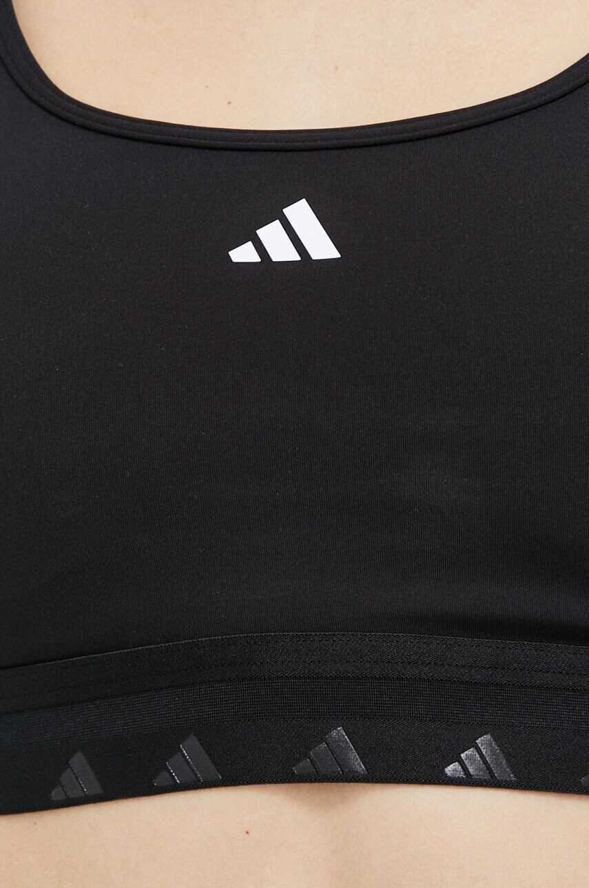 adidas Performance Спортен сутиен Aeroreact Techfit в черно - Pepit.bg
