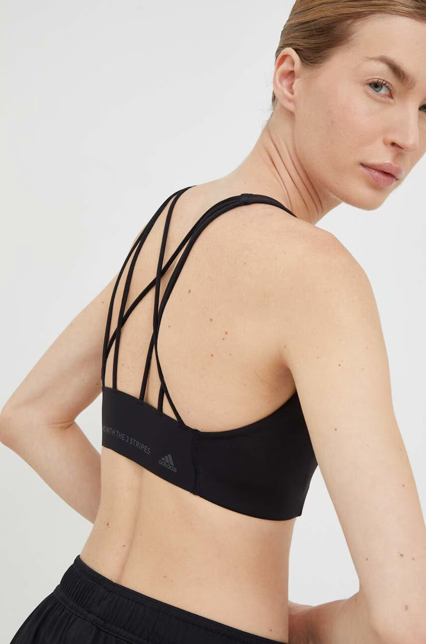 adidas Performance Спортен сутиен CoreFlow в черно с изчистен дизайн - Pepit.bg
