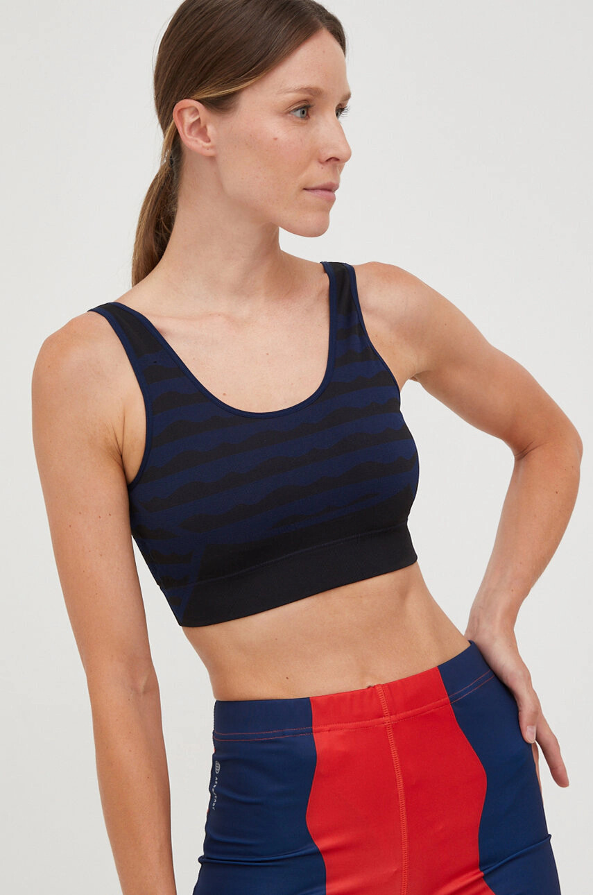 adidas Performance Спортен сутиен Marimekko в тъмносиньо с десен - Pepit.bg