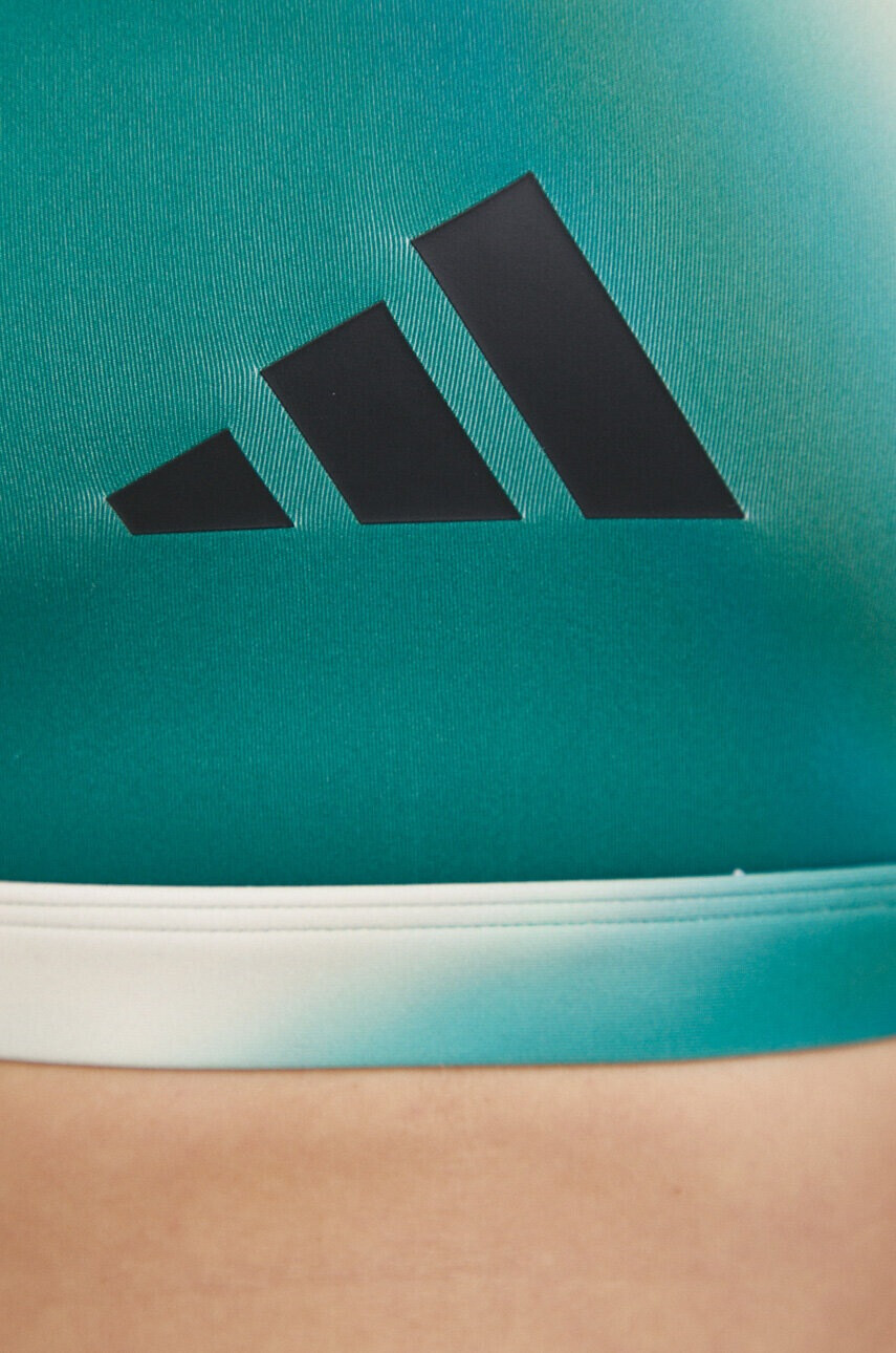 adidas Performance Спортен сутиен Powerimpact в зелено с десен - Pepit.bg