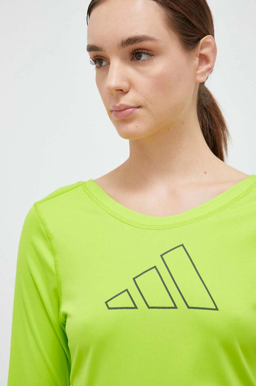 adidas Performance Спортна блуза с дълги ръкави в зелено - Pepit.bg