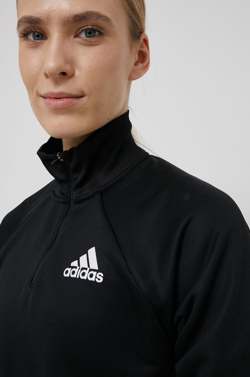 adidas Performance Суичър HA7609 дамски в черно с изчистен дизайн - Pepit.bg