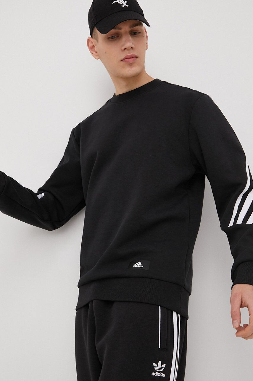 adidas Performance Суичър H46538 в черно с десен - Pepit.bg