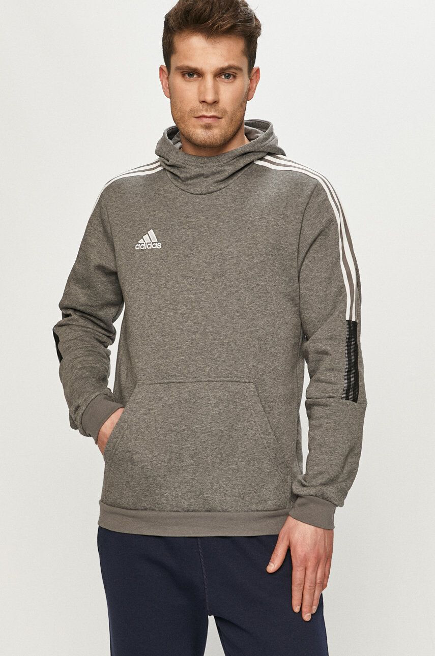 adidas Performance Суичър в тъмносиньо с принт - Pepit.bg