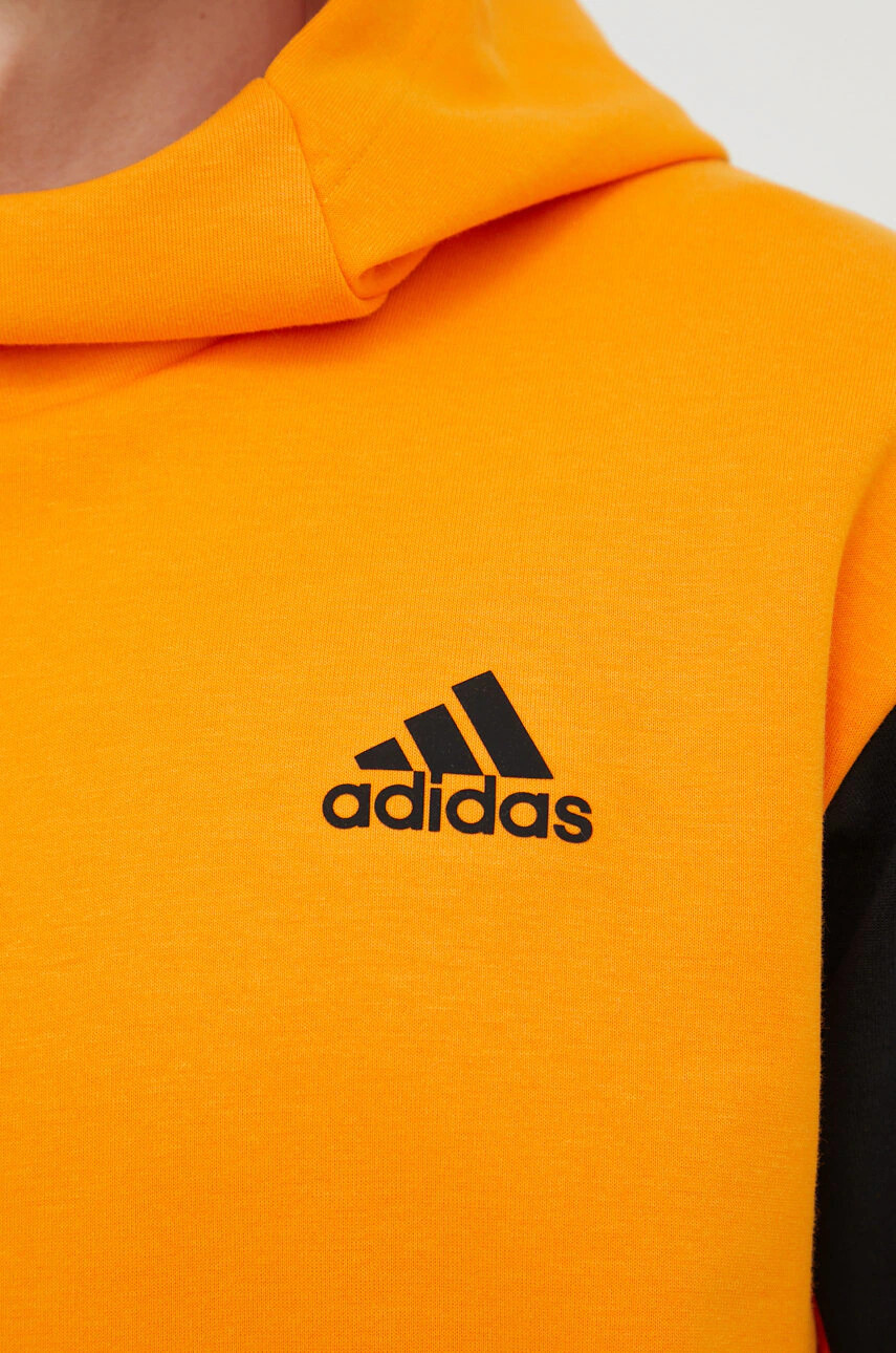 adidas Performance Суичър HE9819 в оранжево с принт - Pepit.bg
