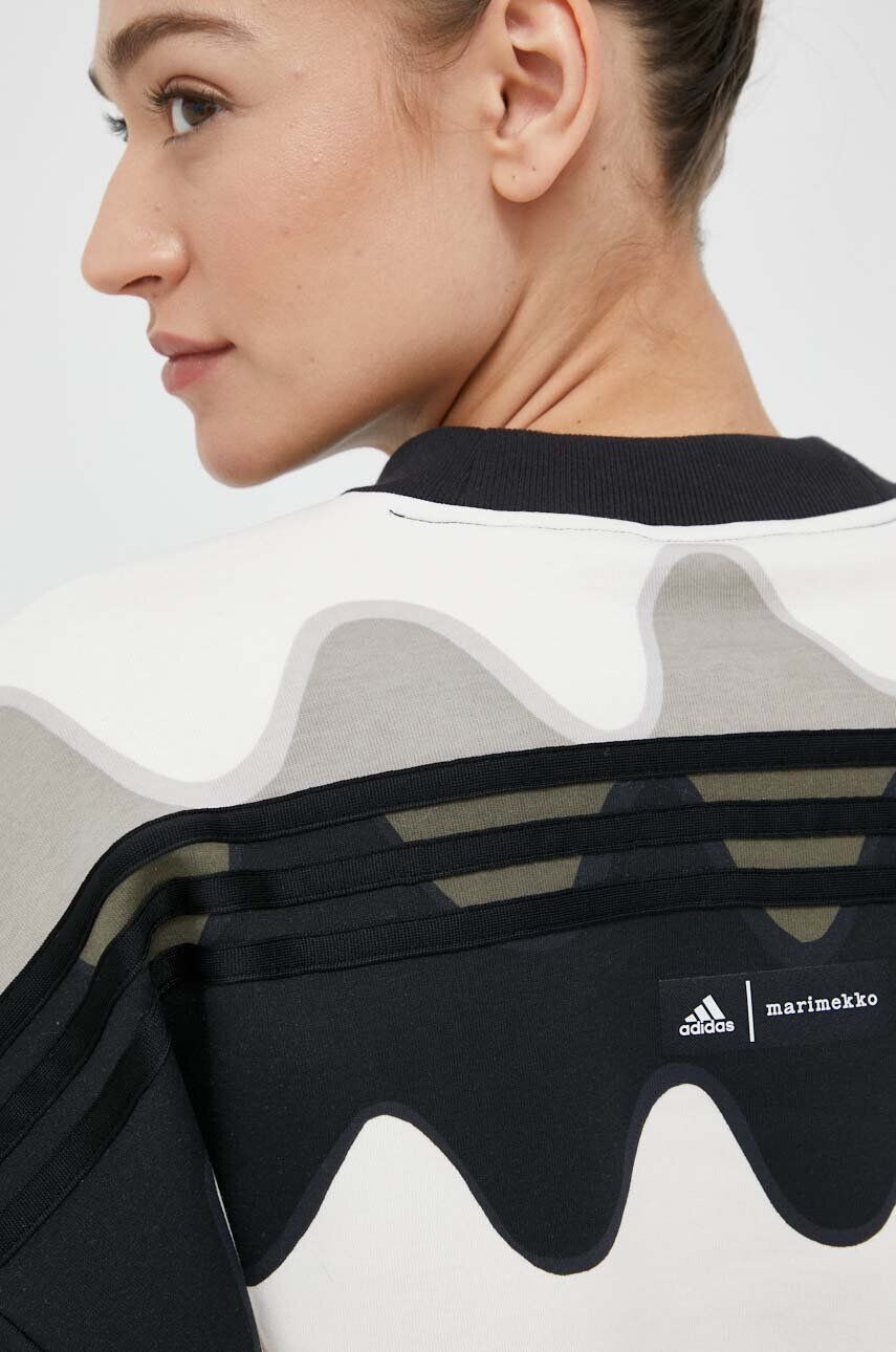 adidas Performance Суичър MARIMEKKO в зелено с десен - Pepit.bg