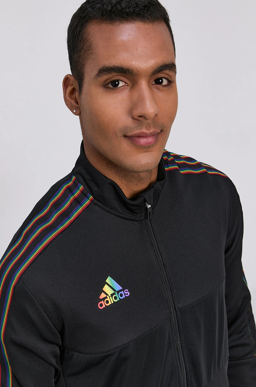 adidas Performance Суичър мъжки в черно с принт - Pepit.bg