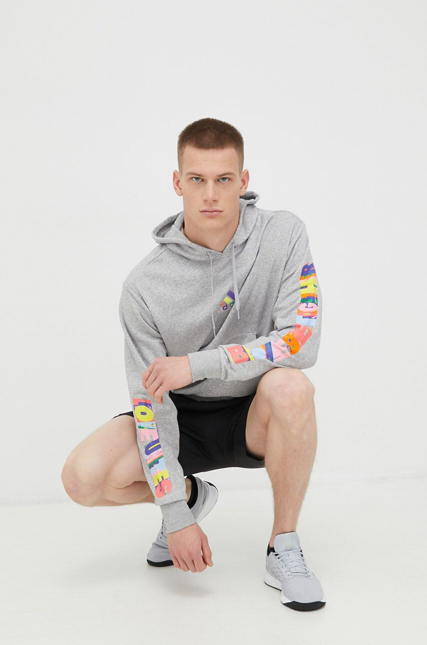 adidas Performance Суичър Pride в меланж на сиво - Pepit.bg