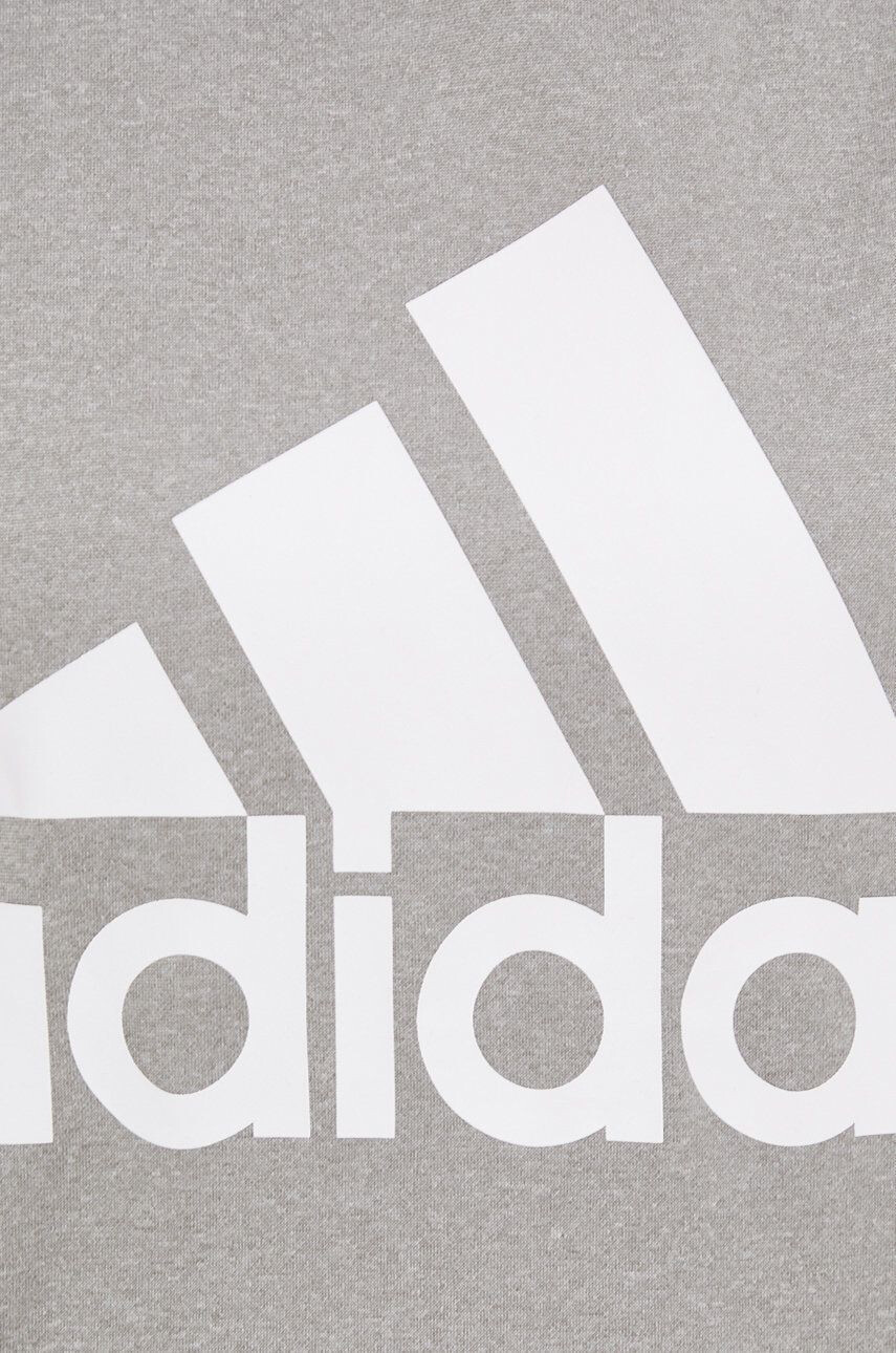 adidas Performance Суичър за трениране Big Logo в сиво с качулка с принт - Pepit.bg