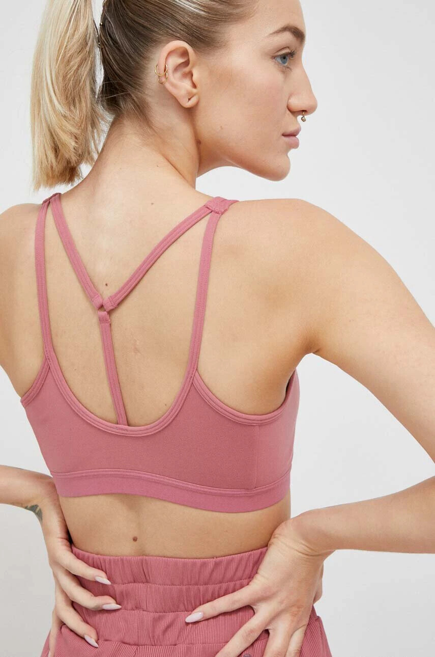 adidas Performance Сутиен за йога Coreessentials в розово с изчистен дизайн - Pepit.bg