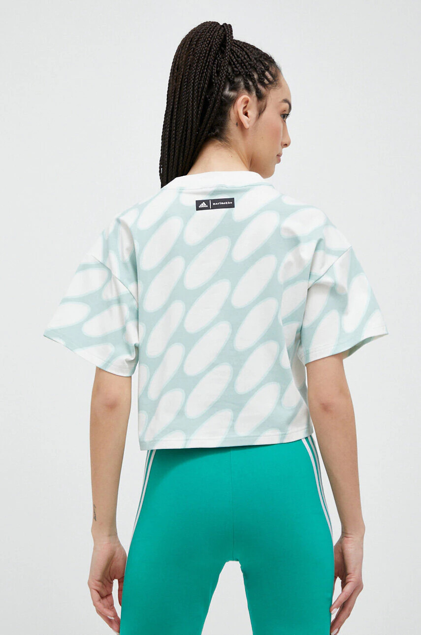 adidas Performance Тениска MARIMEKKO в зелено - Pepit.bg