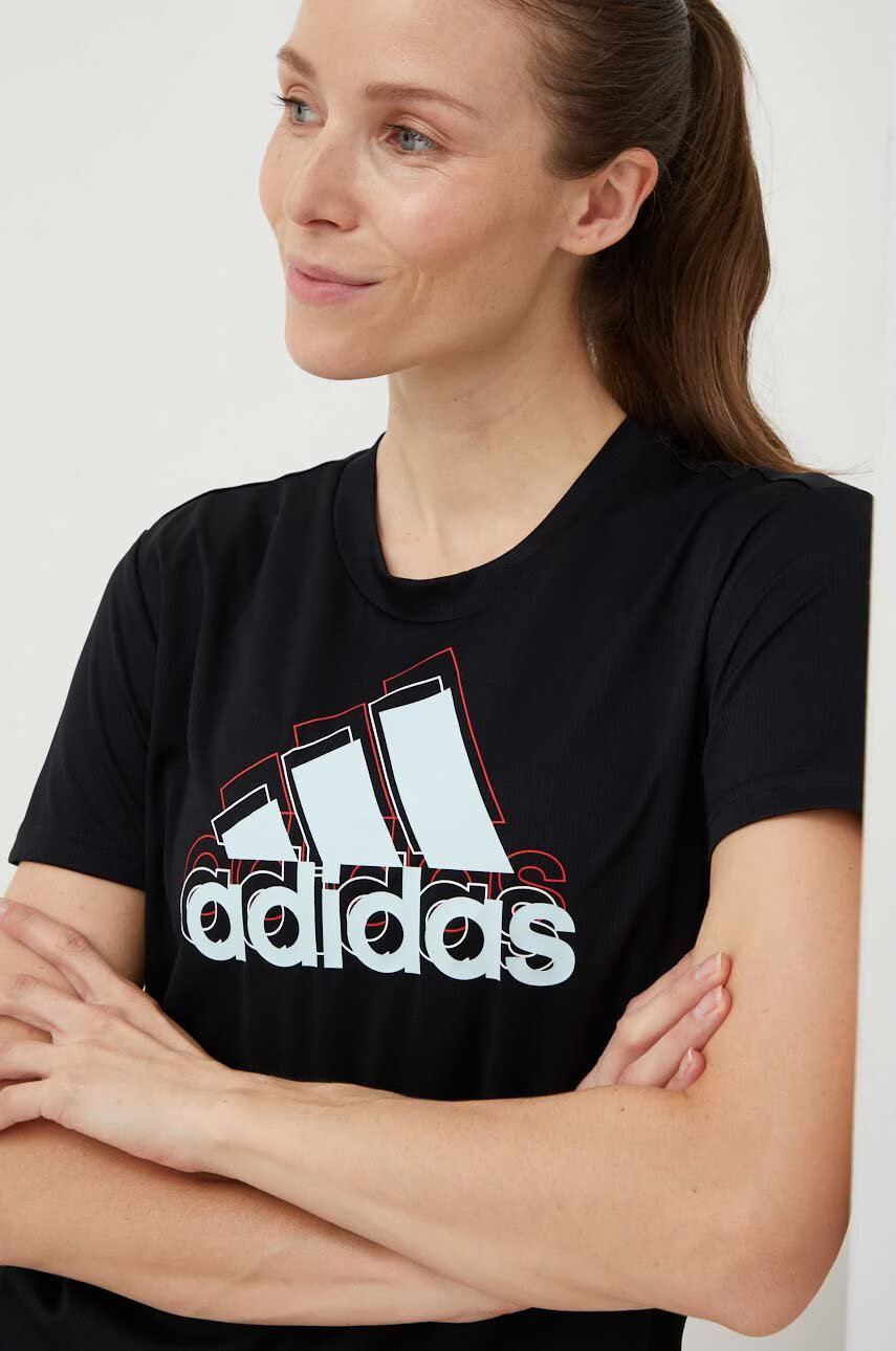 adidas Performance Тениска за бягане Brand Love в черно - Pepit.bg