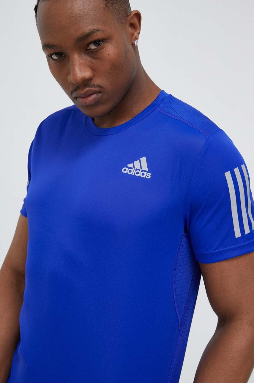 adidas Performance Тениска за бягане Own the Run в синьо с принт - Pepit.bg