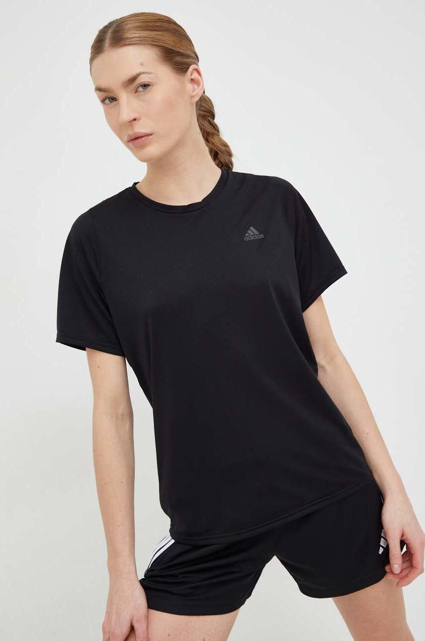 adidas Performance Тениска за бягане Run Icons в черно - Pepit.bg
