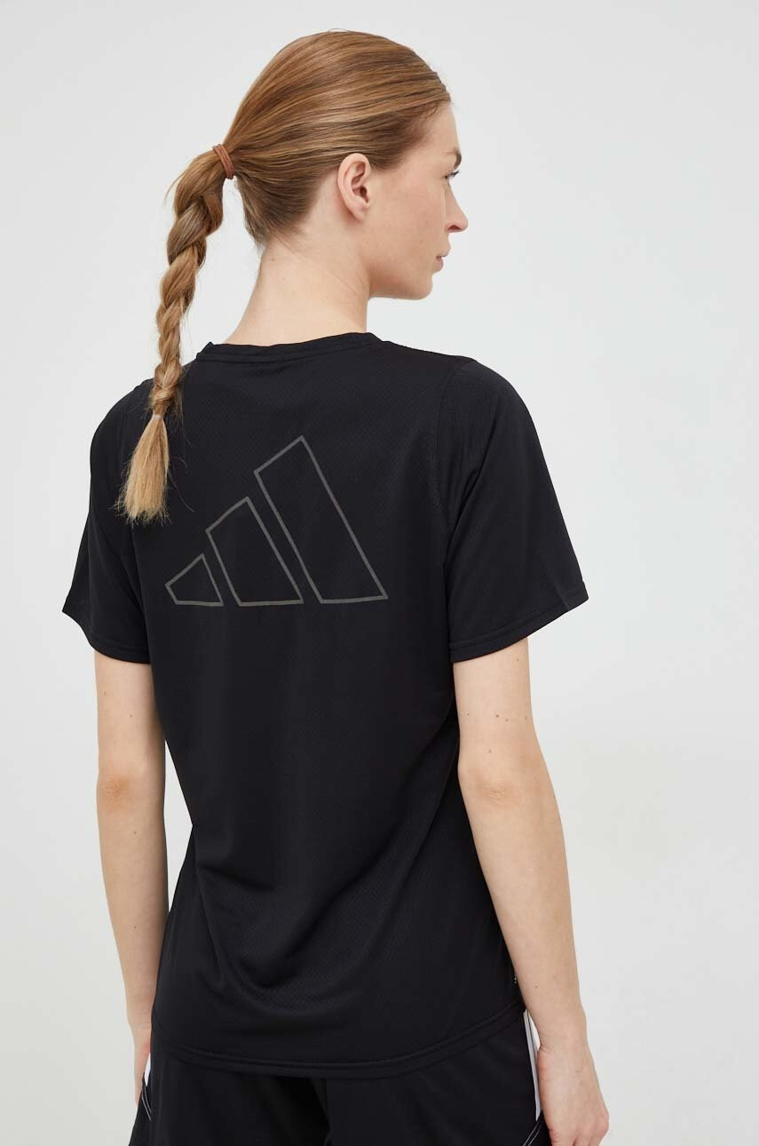 adidas Performance Тениска за бягане Run Icons в черно - Pepit.bg