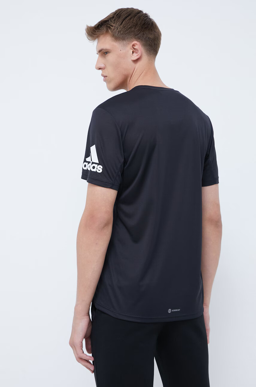 adidas Performance Тениска за бягане Run It HB7470 в черно с принт - Pepit.bg