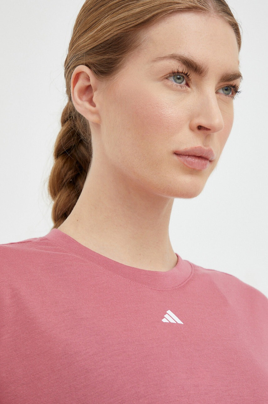 adidas Performance Тениска за йога Studio в розово - Pepit.bg