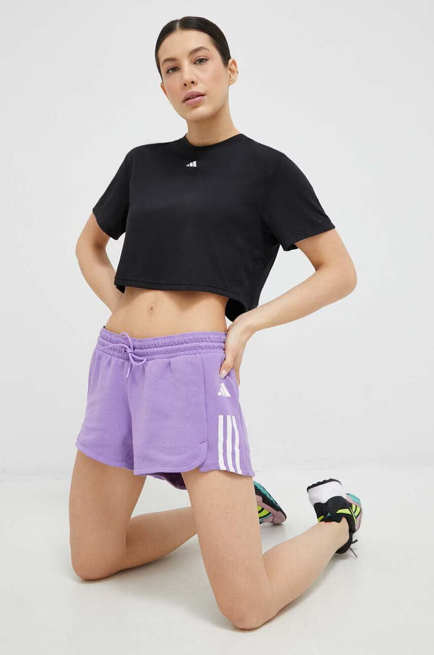 adidas Performance Тениска за йога Studio в черно - Pepit.bg