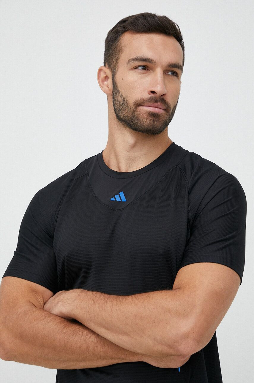 adidas Performance Тениска за трениране HIIT Elevated Training в черно с принт - Pepit.bg