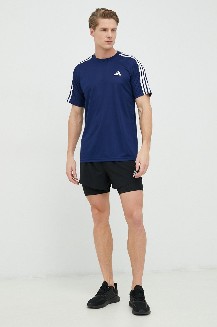 adidas Performance Тениска за трениране Training Essentials в тъмносиньо с апликация - Pepit.bg