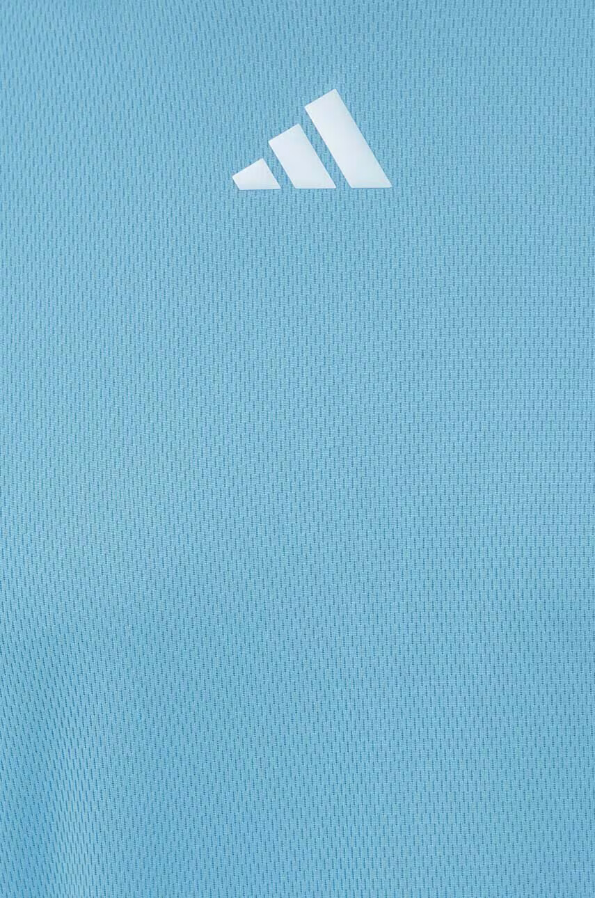 adidas Performance Тениска за трениране Workout Base Logo в синьо с принт - Pepit.bg