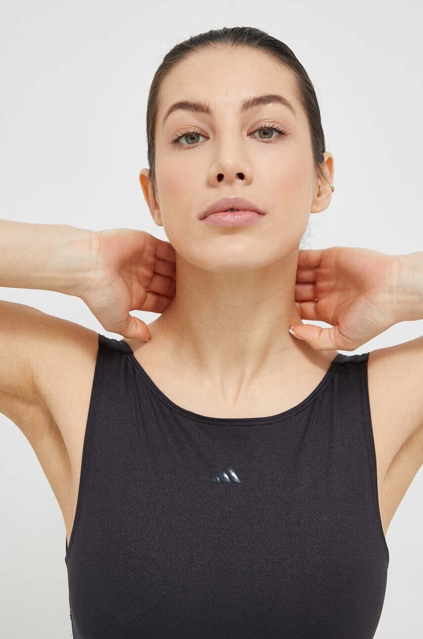 adidas Performance Топ за йога Yoga Studio в черно - Pepit.bg