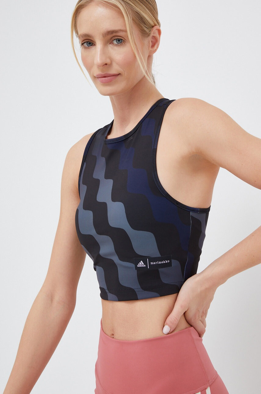 adidas Performance Топ за трениране Marimekko в черно - Pepit.bg