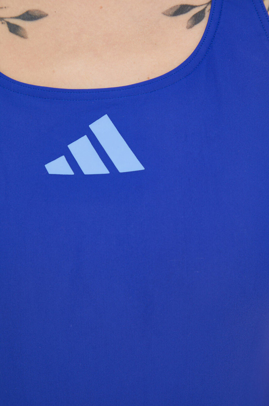adidas Performance Цял бански 3 Bar Logo в синьо с мека чашка - Pepit.bg